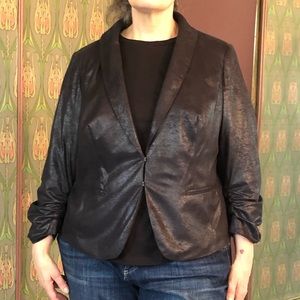 INC Footloose 80’s shiny jacket 1x